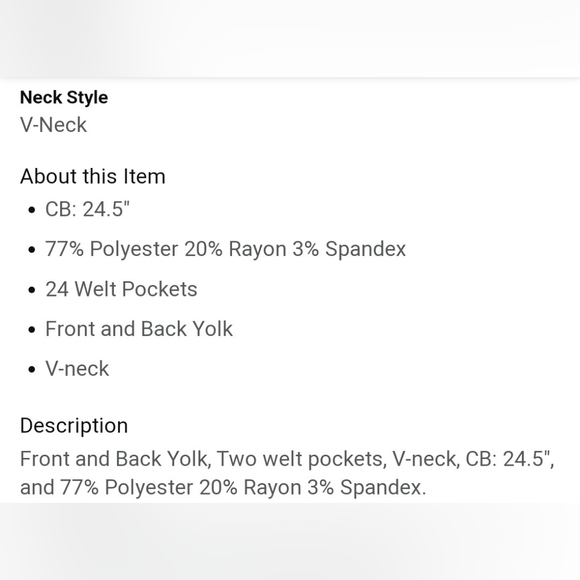 PURPLE LABEL by healing hands 2282 JADE scrub Top XS Navy NWT (A18) - Picture 6 of 6